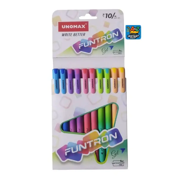 Unomax Funtron Gel Blue Pen